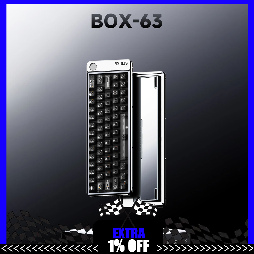 Gaming Keyboard Hall Effect Switches - AULA BOX63 Mechanical Keyboard Hall‑Effect Switch