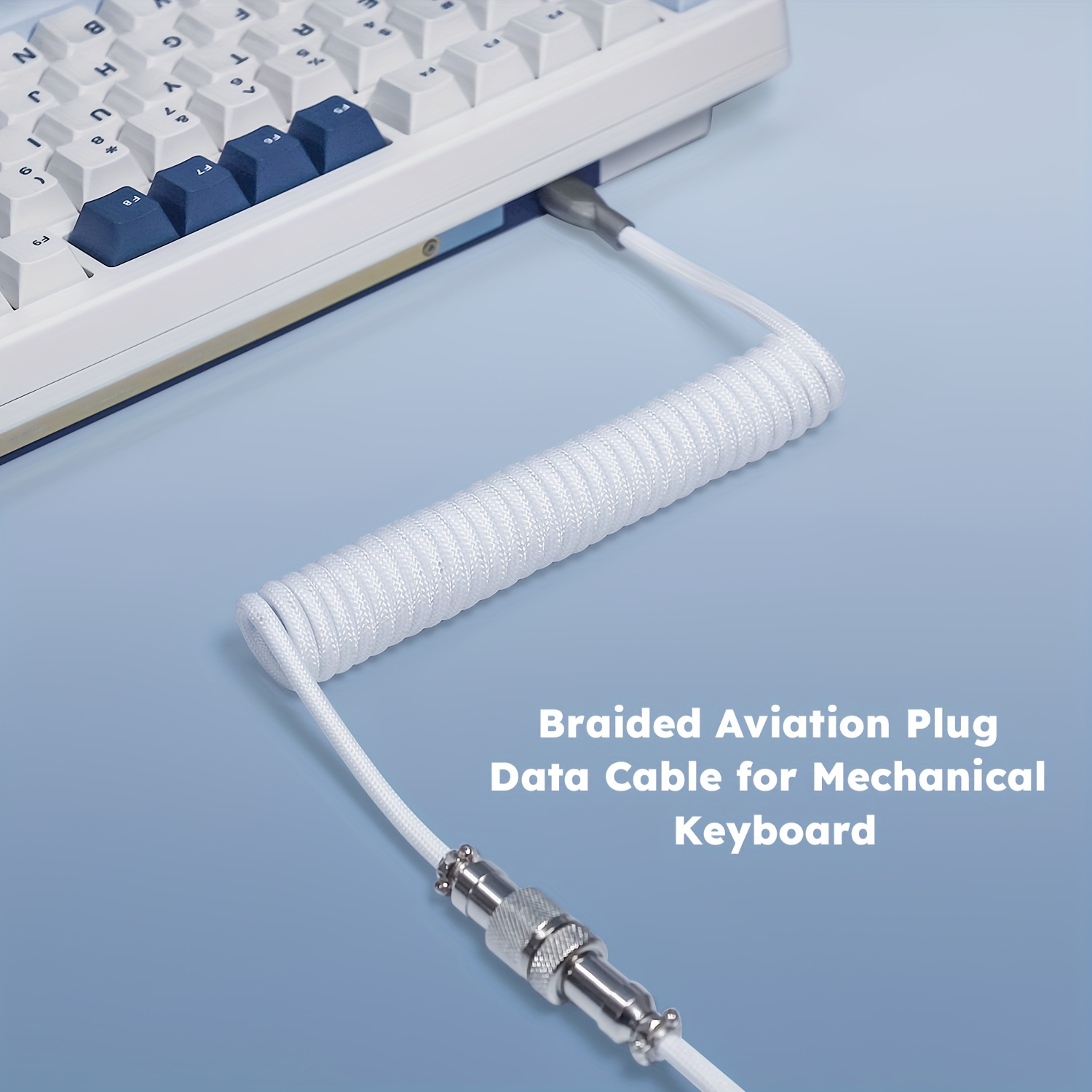 Gaming Keyboard Type C - Mechanical Keyboard Coiled Cable Wire Type