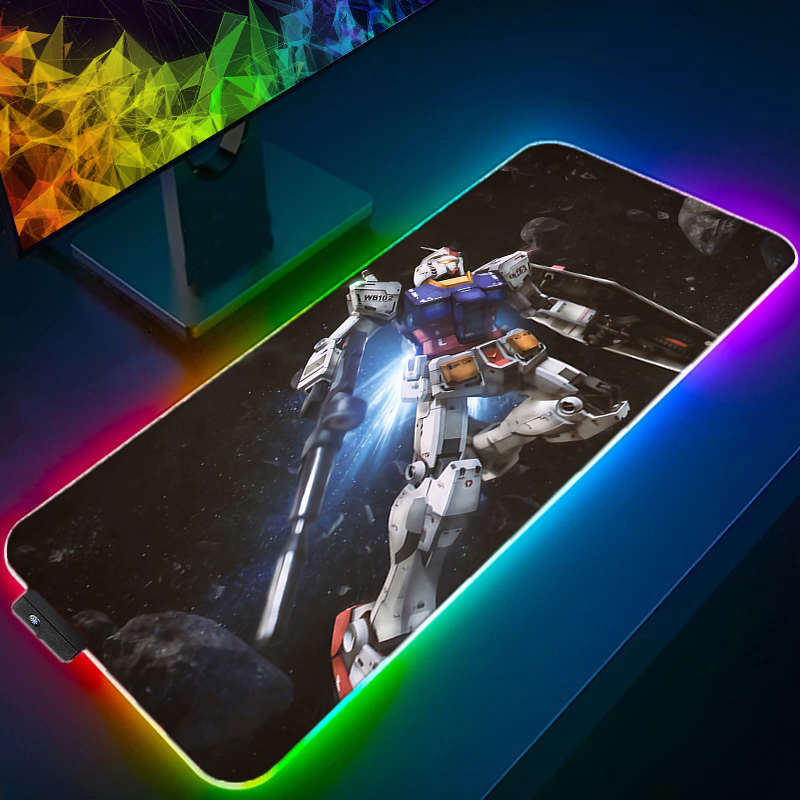 RGB Kawaii Mouse Pad Anime Gab - Gaming Keyboard And Mouse Mobile 评论和价格