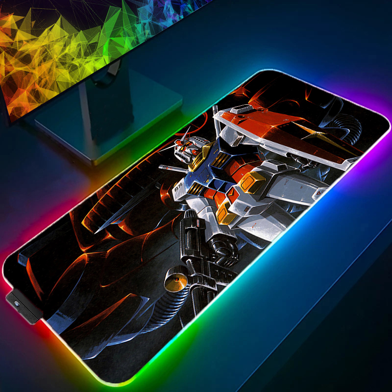 RGB Kawaii Mouse Pad Anime Gab - Gaming Keyboard And Mouse Mobile 评论和价格