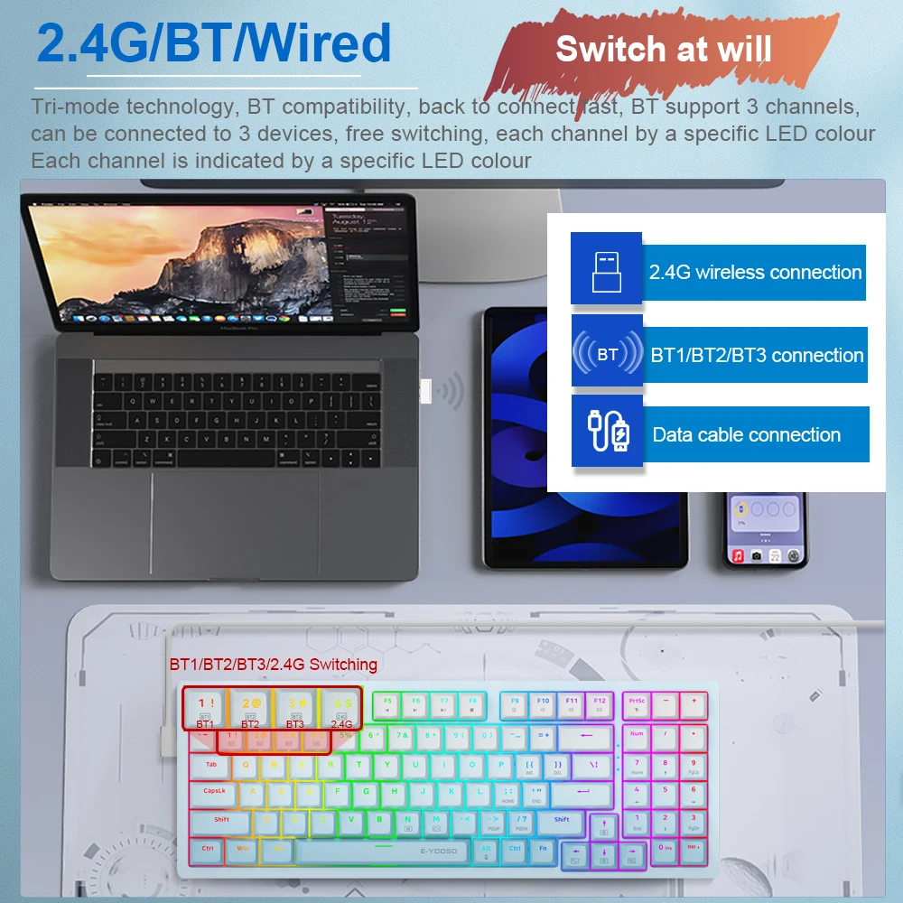 E-YOOSO Z94 RGB Mechanical Gam - Gaming Keyboard E Yooso 评论和价格