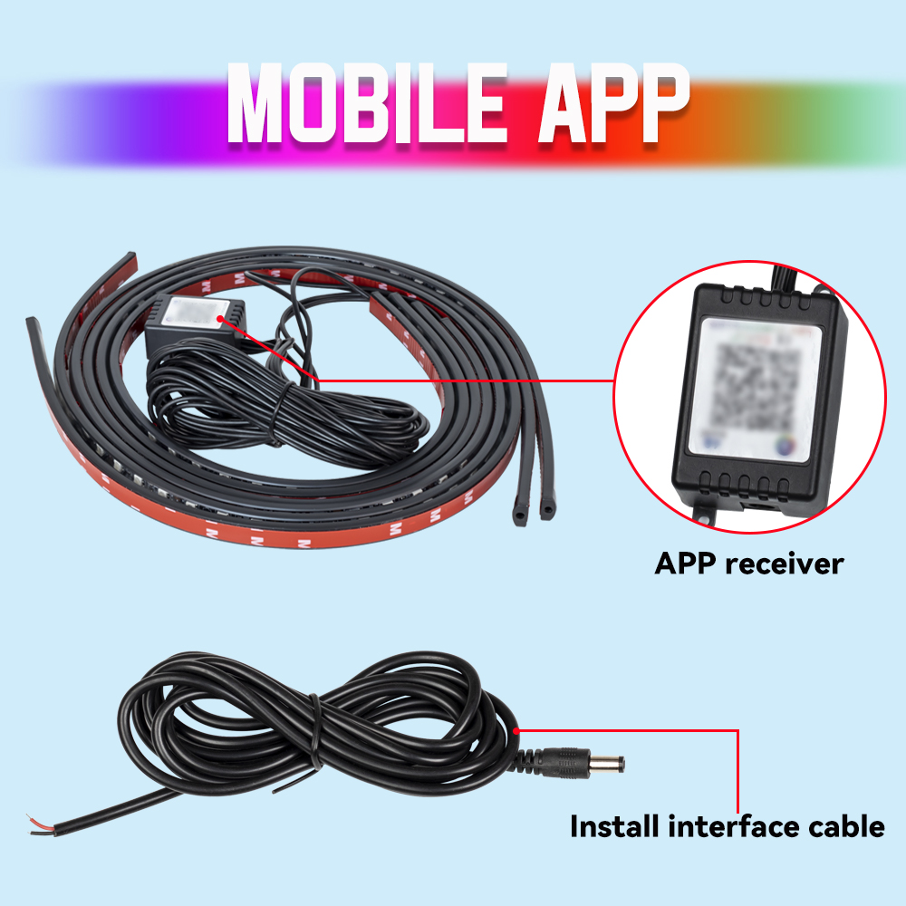 Car Underglow Flexible LED Str - Rgb Underglow Strip 评论和价格