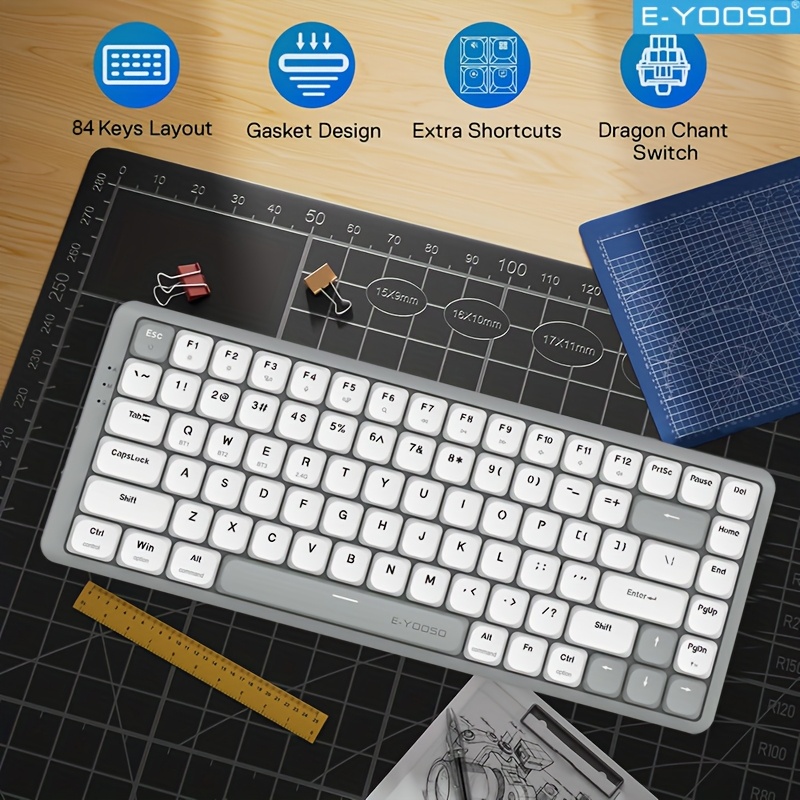 E-YOOSO Tri-Mode 2.4GWireless/ - Gaming Keyboard E Yooso 评论和价格