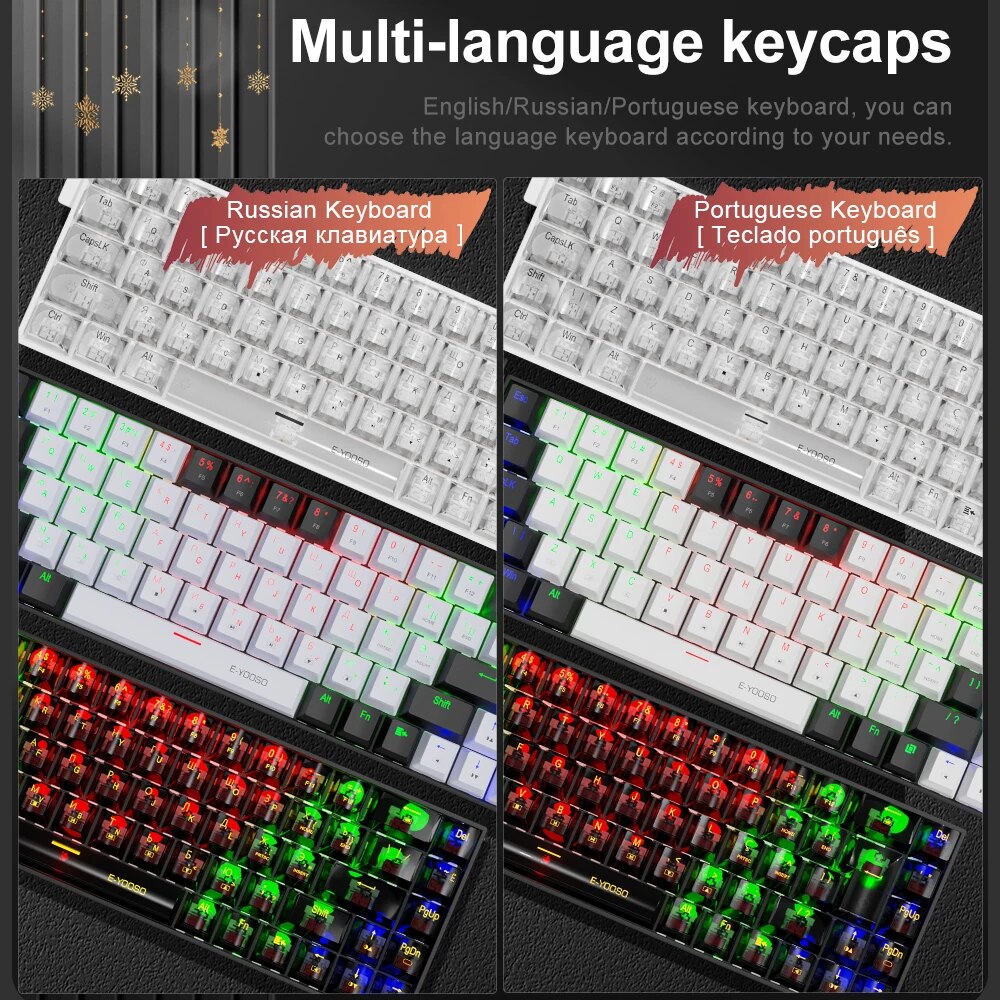 E-YOOSO Z686 USB Mini Slim Mec - Gaming Keyboard E Yooso 评论和价格