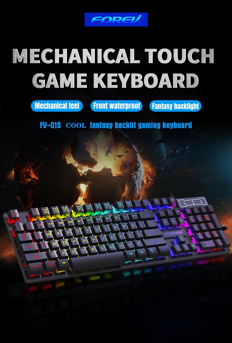 104 Key Backlit Mechanical Key - Keyboard Mouse Bundle Gaming 评论和价格