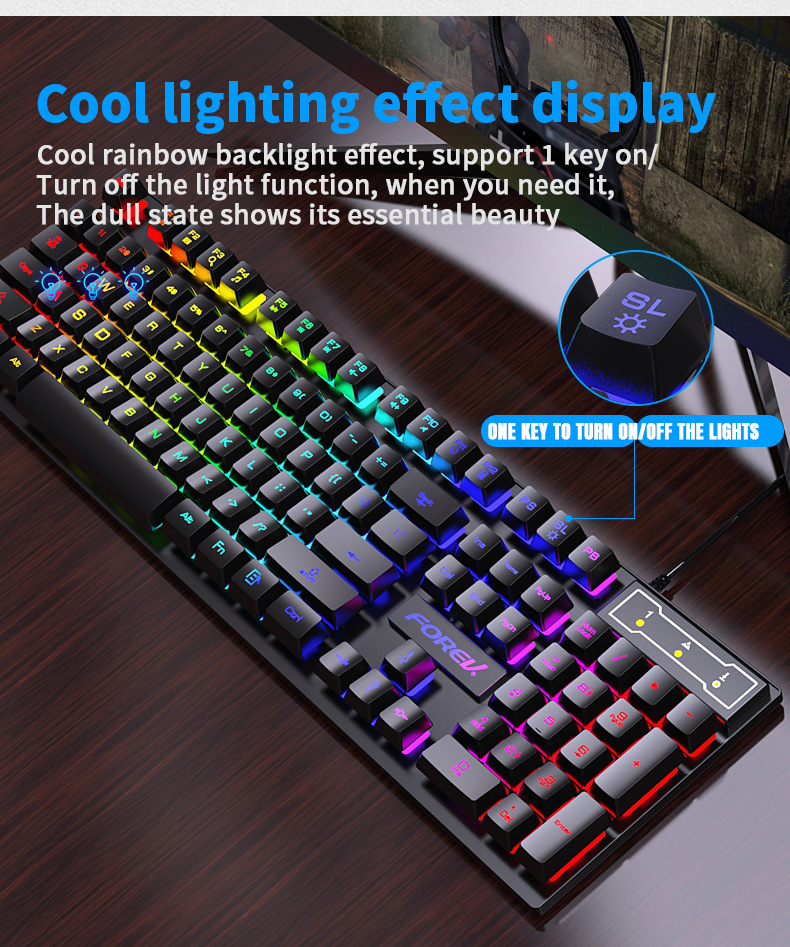 104 Key Backlit Mechanical Key - Keyboard Mouse Bundle Gaming 评论和价格