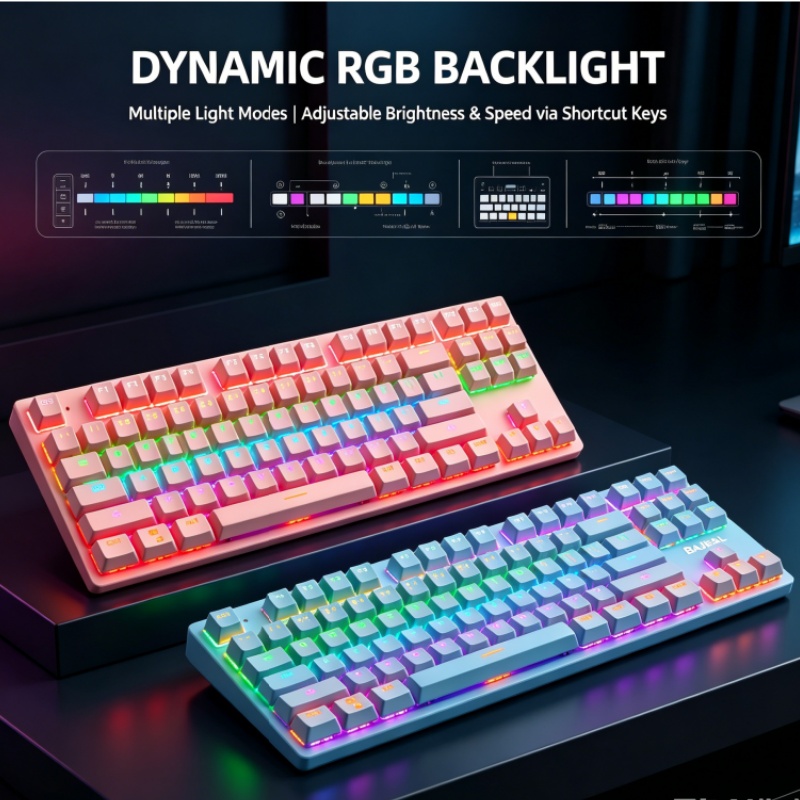 BAJEAL K300 87-Key Wired Mecha - Gaming Keyboard K300 评论和价格