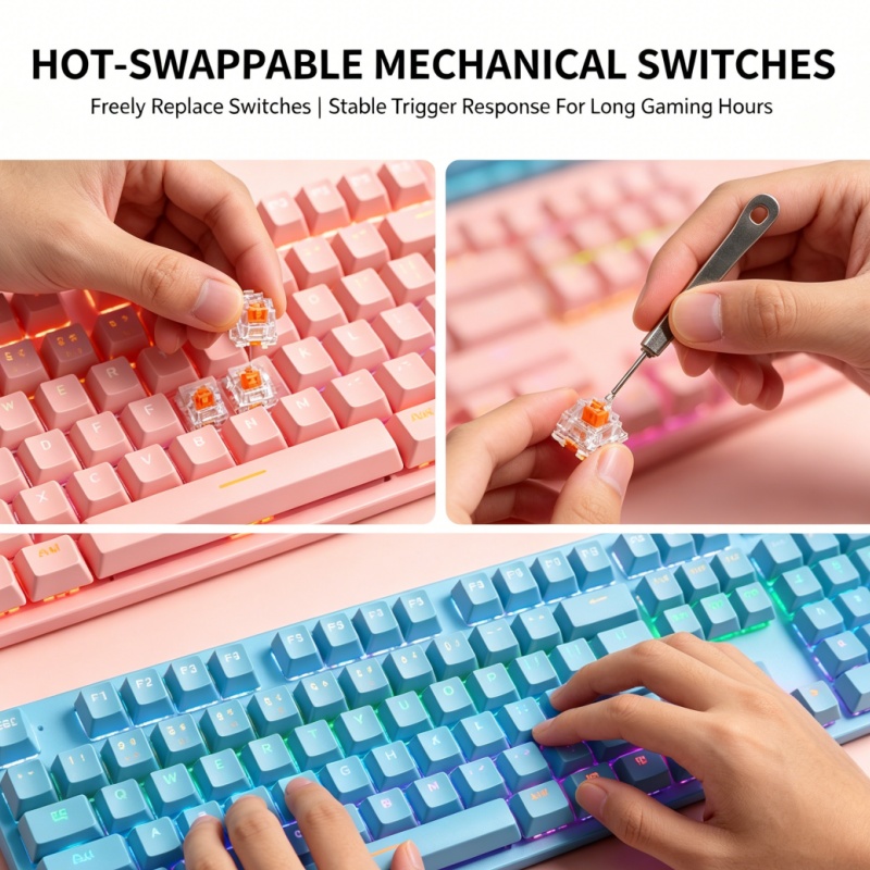 BAJEAL K300 87-Key Wired Mecha - Gaming Keyboard K300 评论和价格