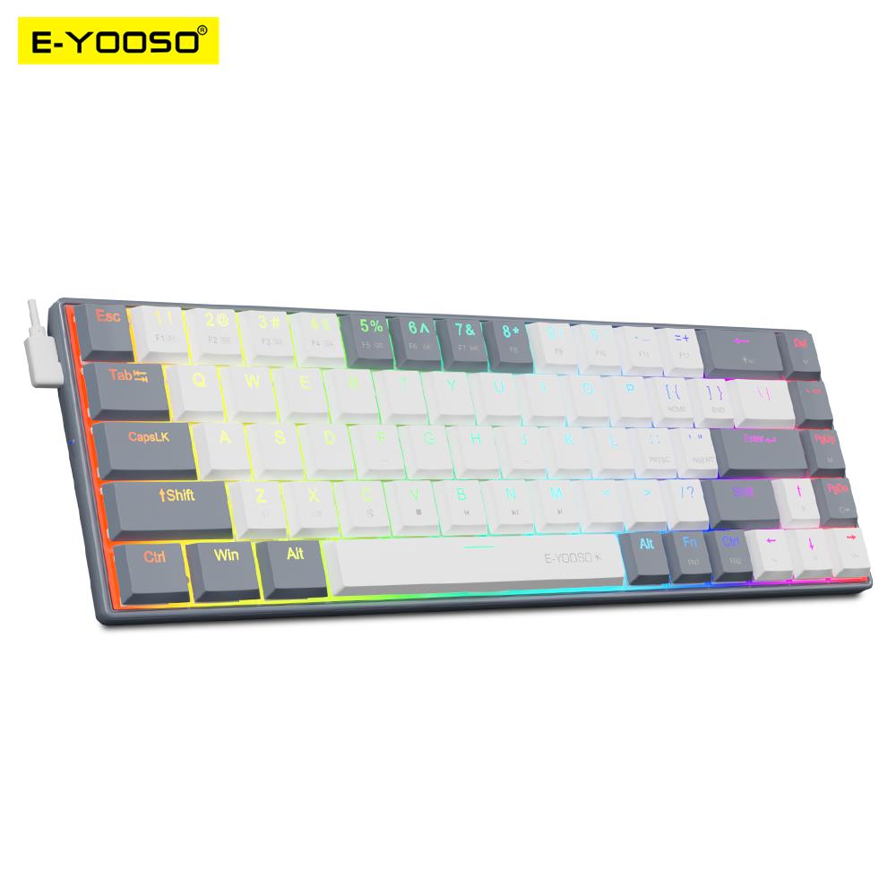 E-YOOSO A68 RGB Mini Slim USB  - Gaming Keyboard E Yooso 评论和价格