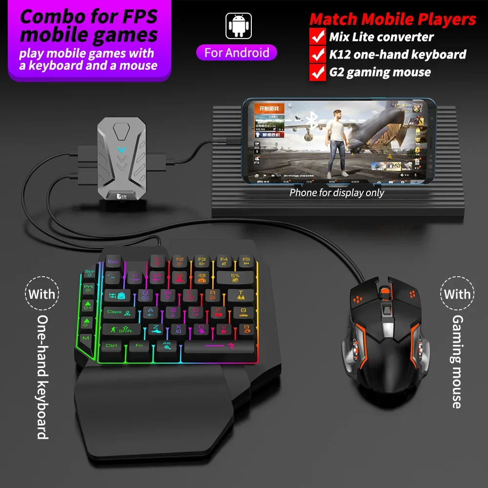 In stock Mixlite Gamepad for M - Gaming Keyboard And Mouse Mobile 评论和价格