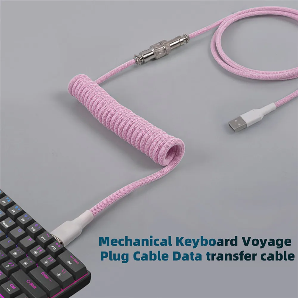 New Mechanical Keyboard Coiled - Gaming Keyboard Type C 评论和价格