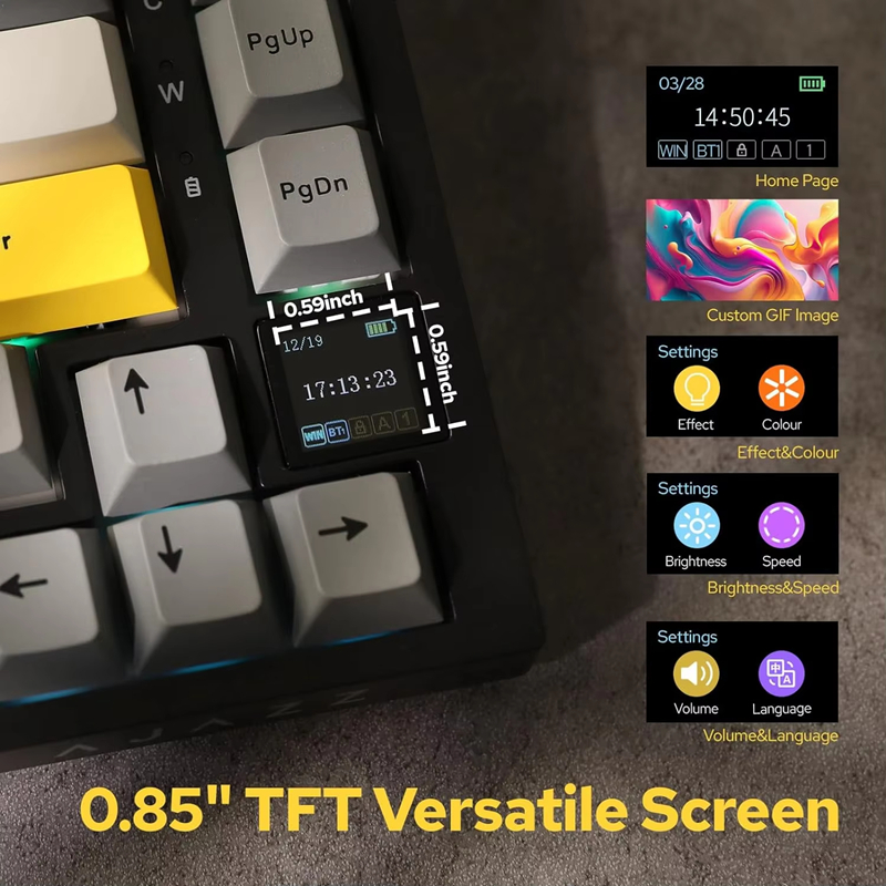 AK820/AK820Pro Gaming Mechanic - Gaming Keyboard Bluetooth 评论和价格