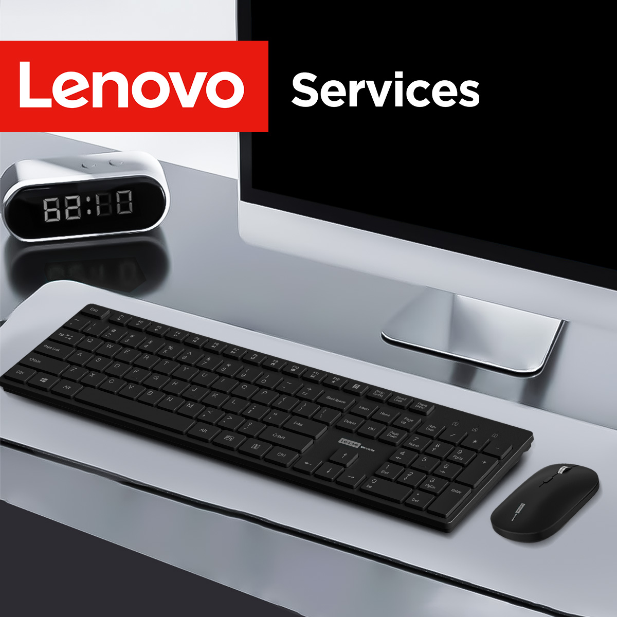 Lenovo KN220 Silent 2.4G Wirel - Gaming Keyboard Mouse Wireless 评论和价格
