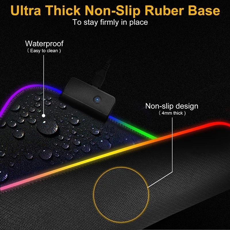 LED Light Mousepad RGB Keyboar - Gaming Keyboard No Rgb 评论和价格
