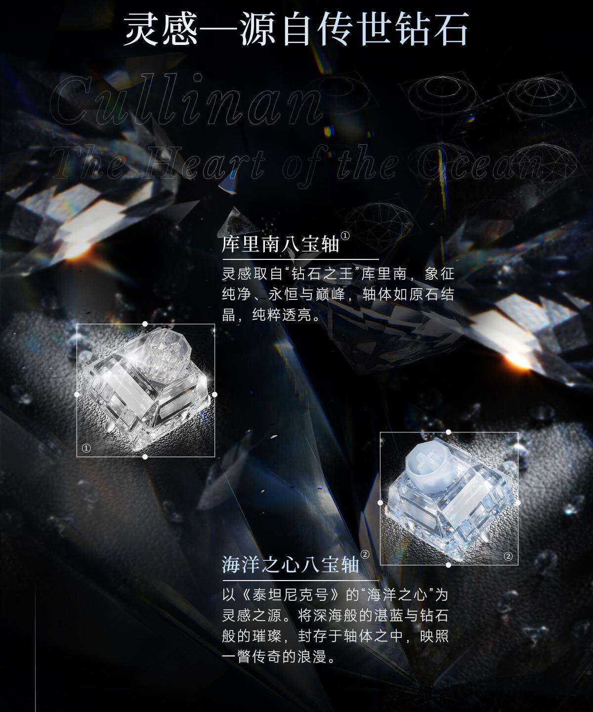 WS Wuque Studio Babao Diamond  - Gaming Keyboard Hall Effect Switches 评论和价格