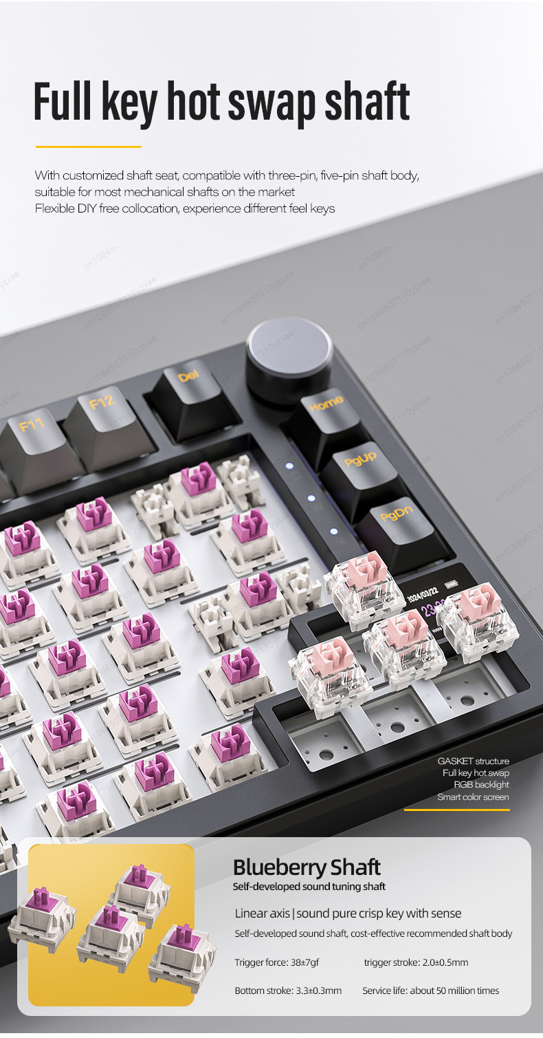 2024 New AL66 Mechanical Keybo - Gaming Keyboard No Rgb 评论和价格