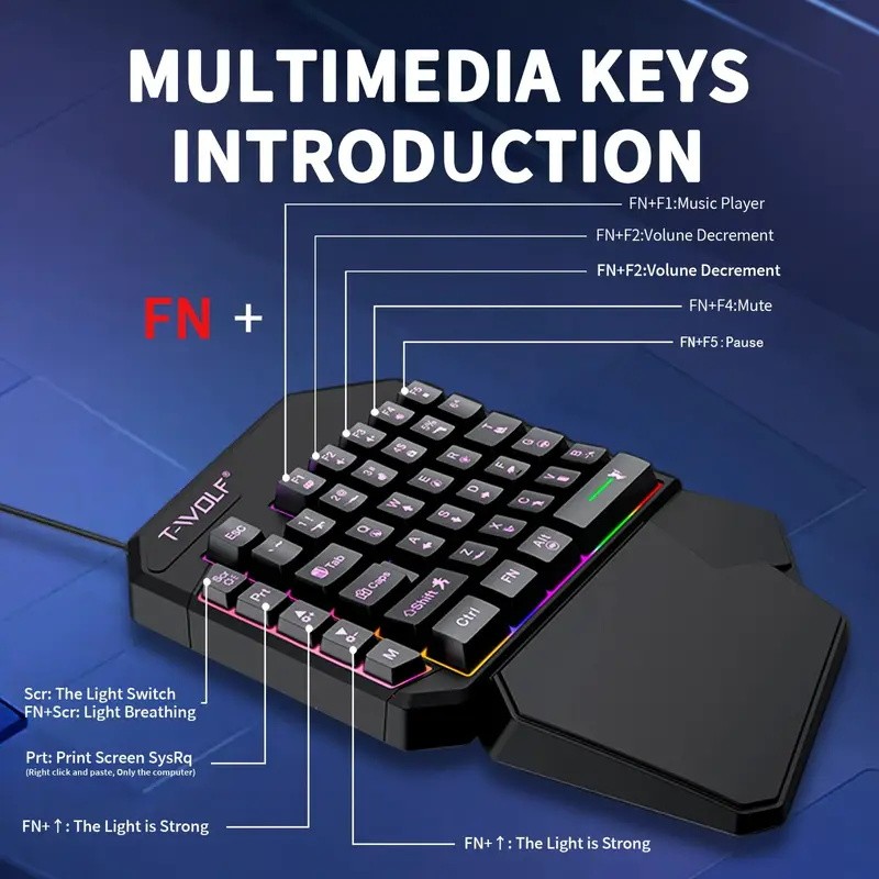FocusOnPC TF900 2-in-1 Mobile  - Gaming Keyboard And Mouse Mobile 评论和价格