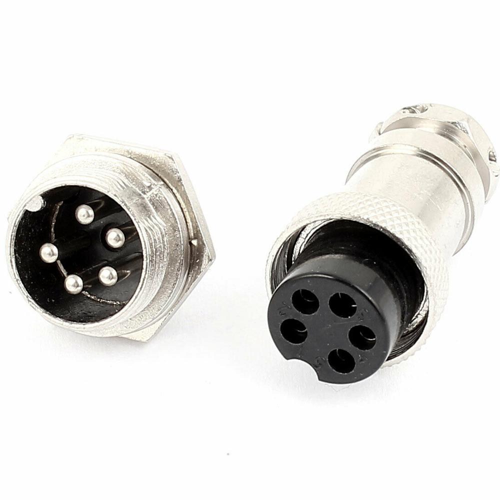 1set GX16 5P Aviation Plug 16m - Aviator Connector Kit 评论和价格