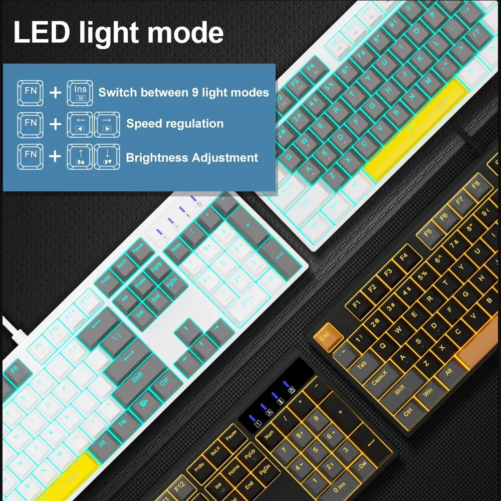E-YOOSO Z14 USB Mechanical Gam - Gaming Keyboard E Yooso 评论和价格