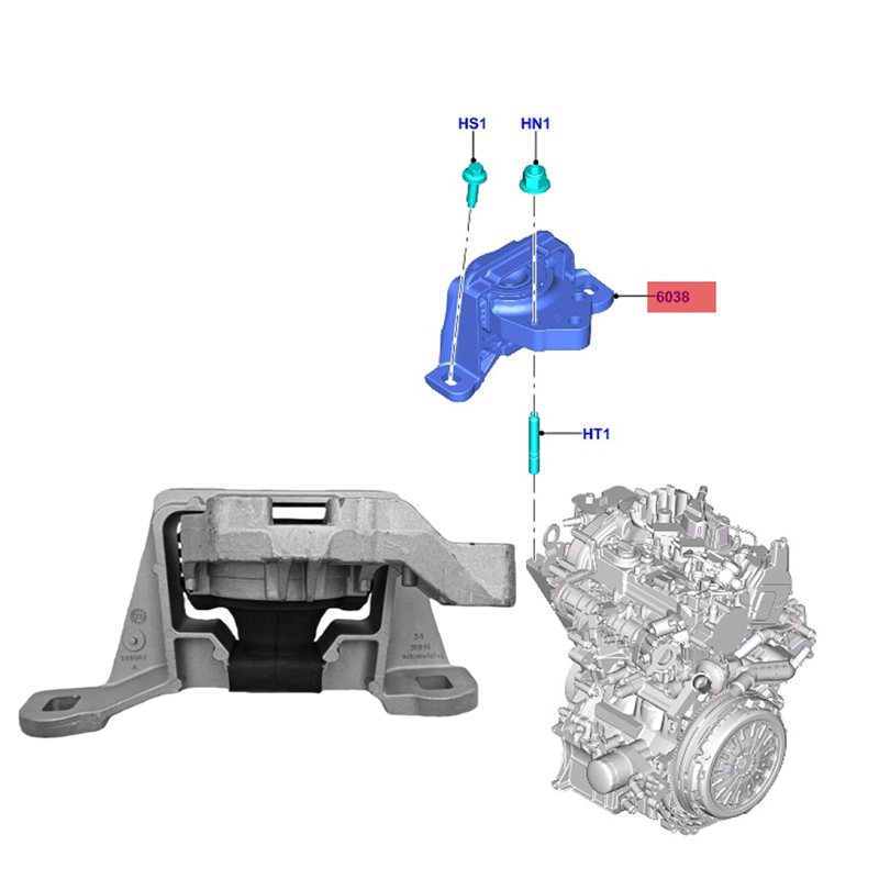 KV6Z-6038-A KV6Z6038C Engine M - Gasket Mount Kit 评论和价格