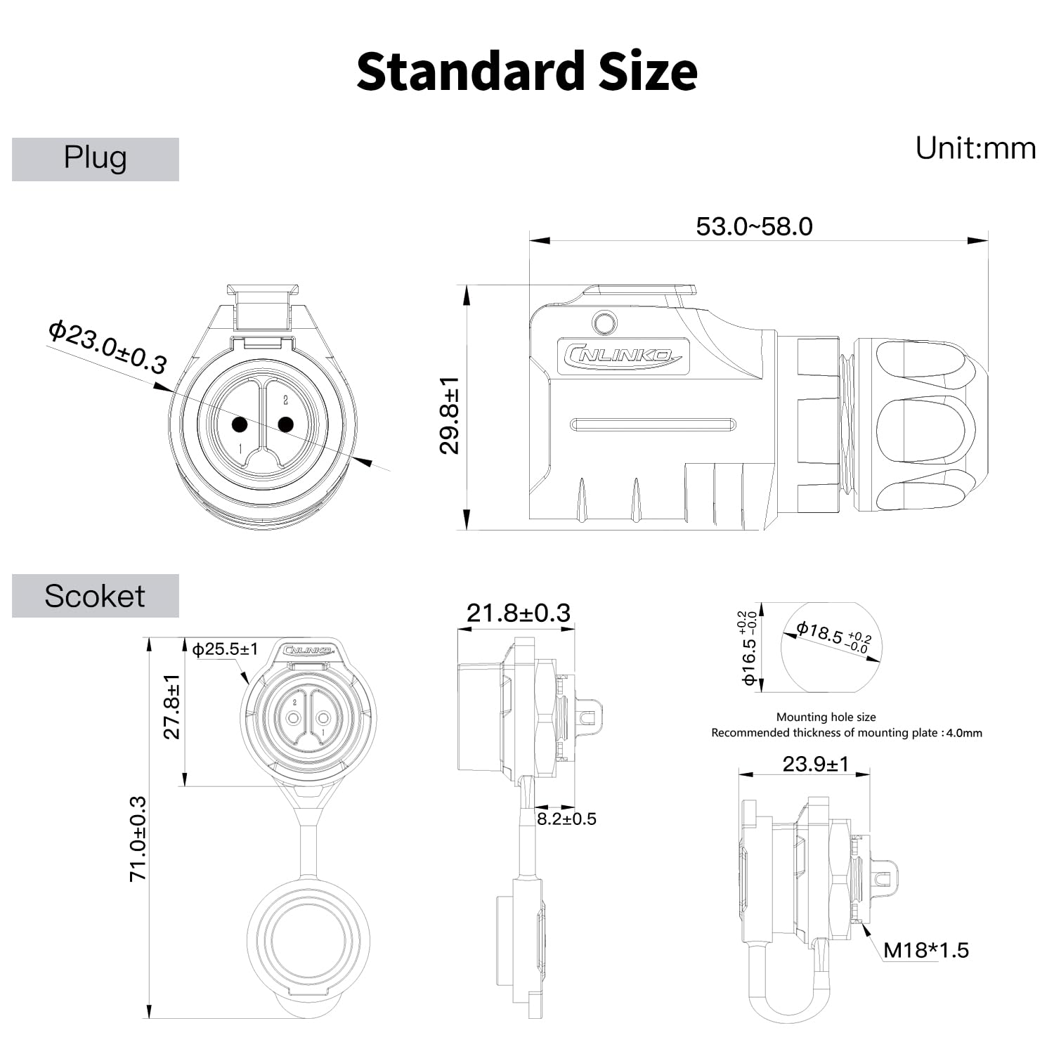 CNLINKO LP-16 Circular Aviatio - Aviator Connector Kit 评论和价格