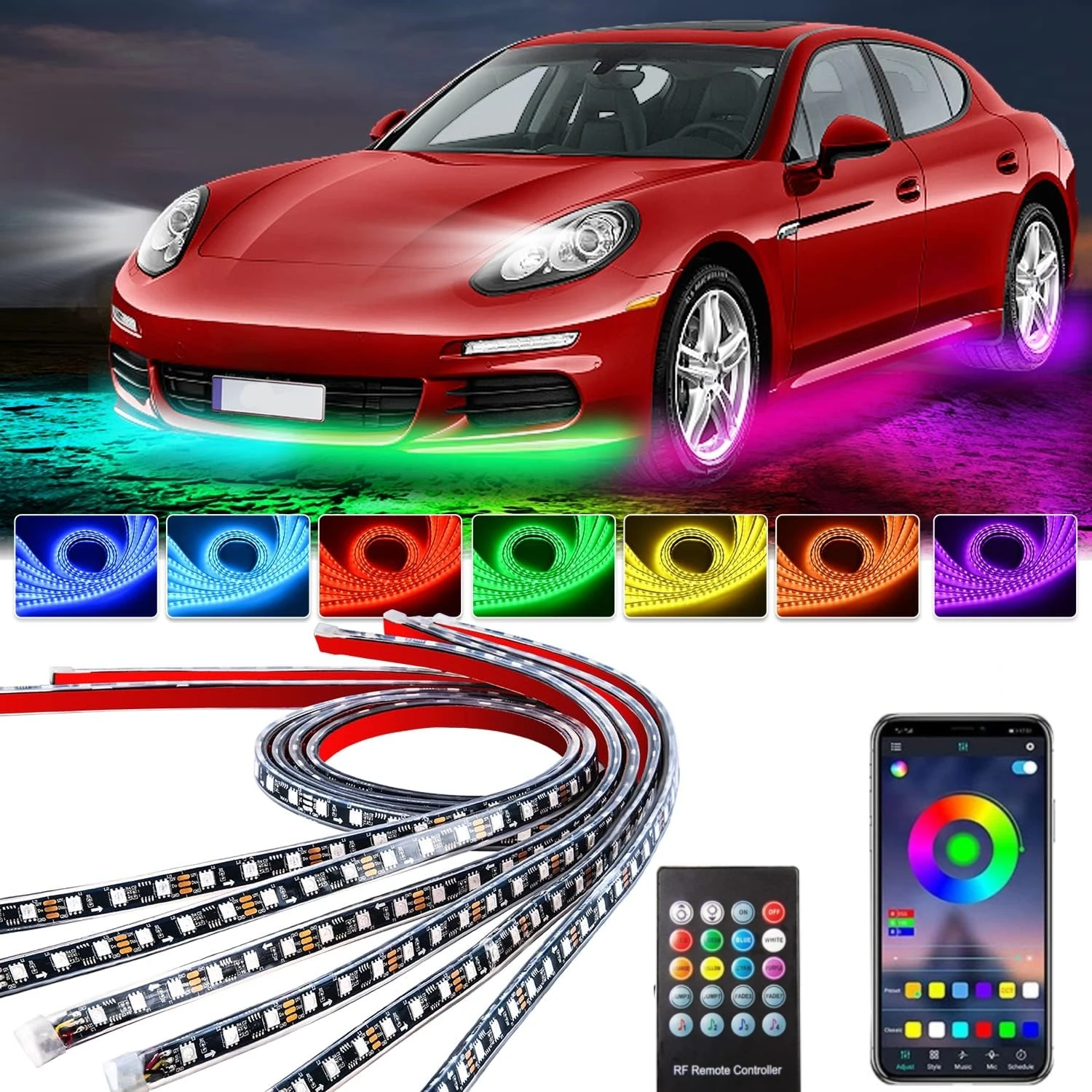 Car Underglow Neon Light Flexi - Rgb Underglow Strip 评论和价格