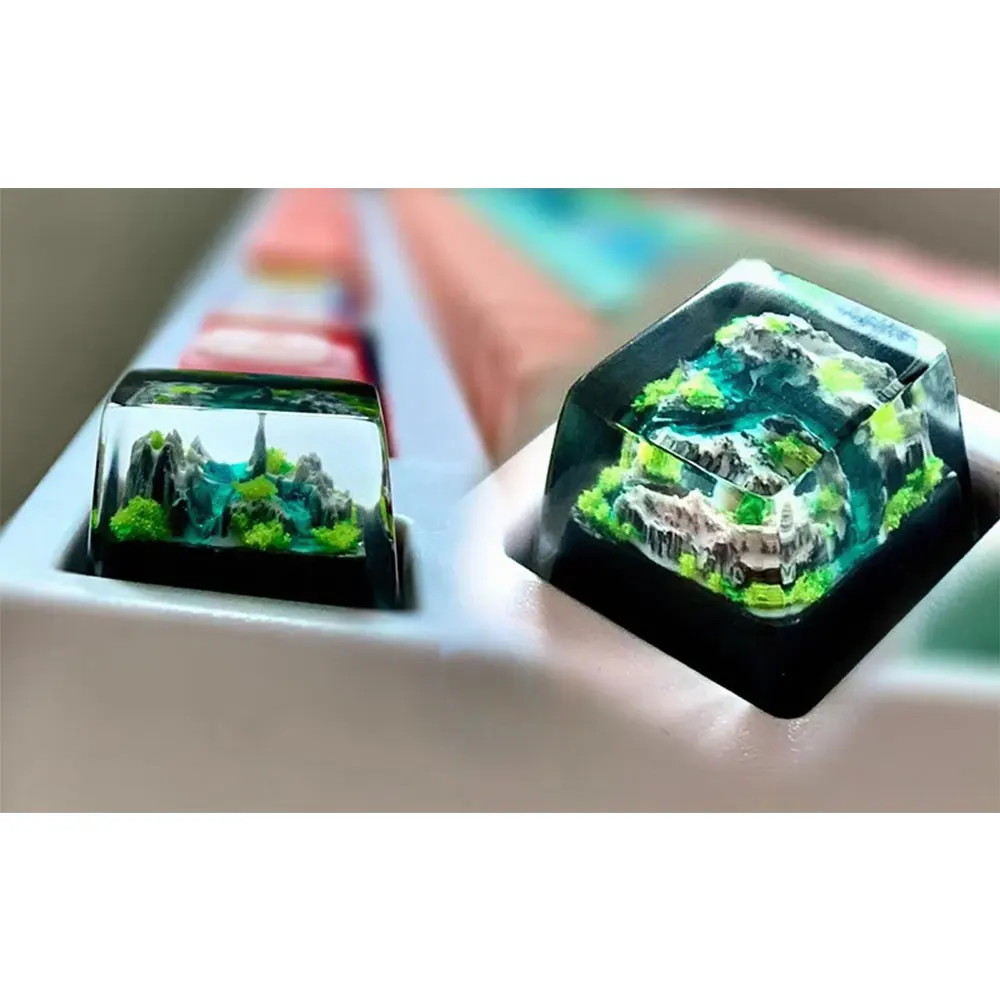 Mountain and Sea Keycaps Artis - Gaming Keyboard No Rgb 评论和价格