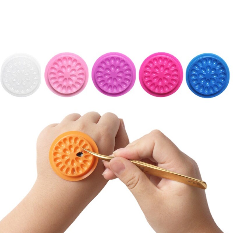 100pcs Eyelash Glue Holder Eye - Gasket Mount Kit 评论和价格