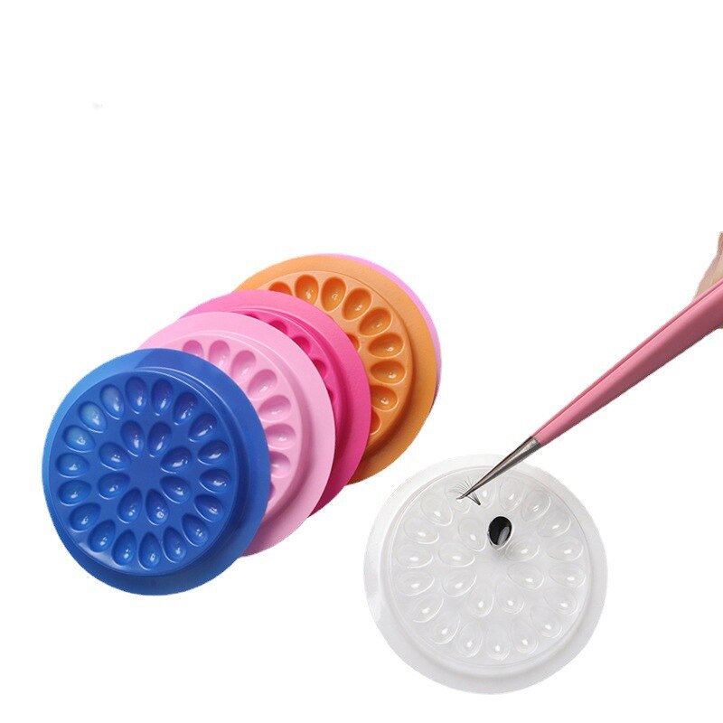 100pcs Eyelash Glue Holder Eye - Gasket Mount Kit 评论和价格