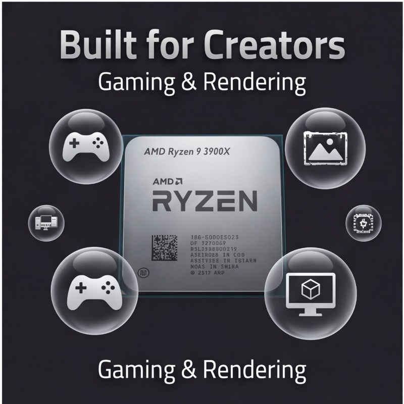 AMD Ryzen 9 3900X 12-Core 24-T - Amd Cpu Ryzen 9 评论和价格