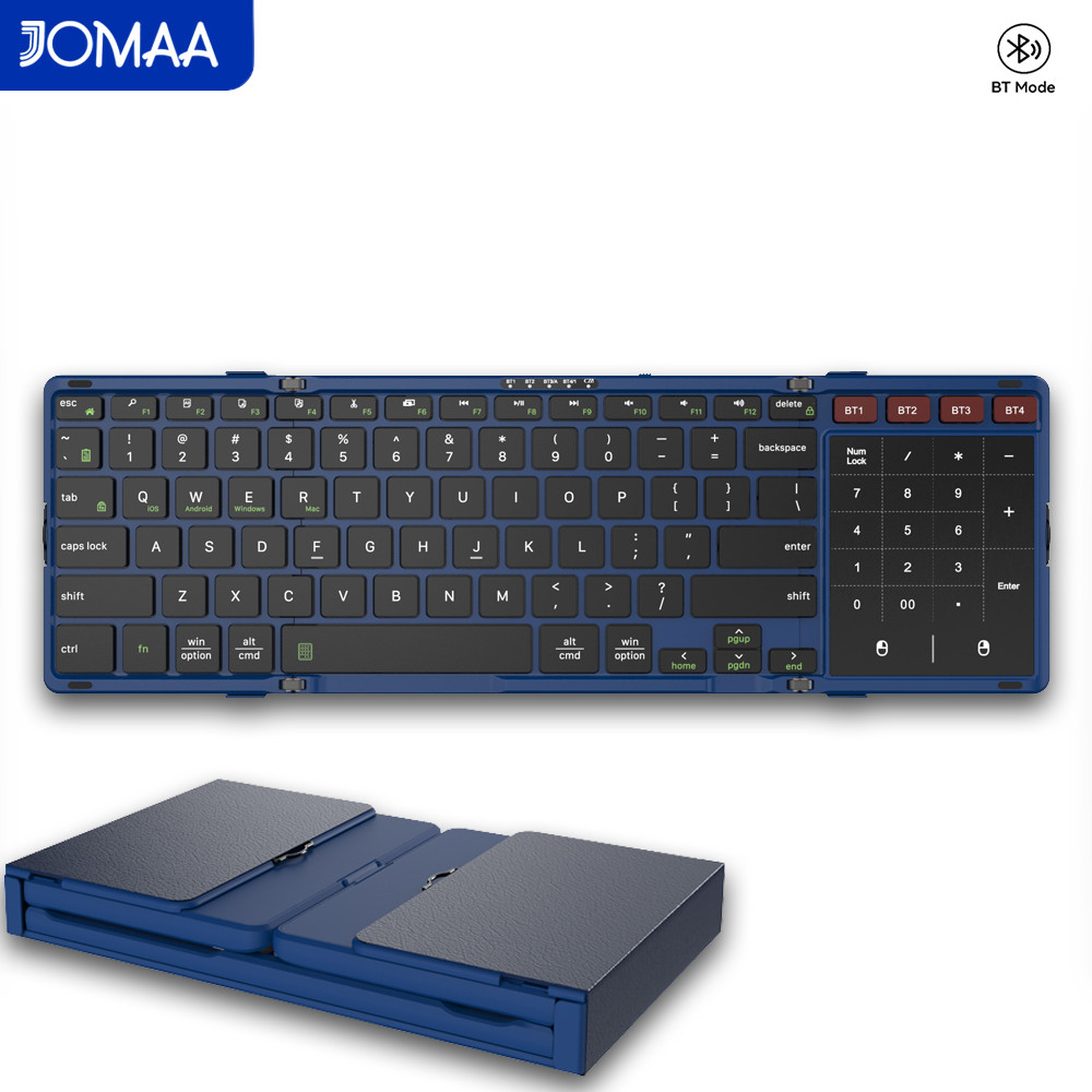 JOMAA Foldable Bluetooth Keybo - Gaming Keyboard Number Pad 评论和价格
