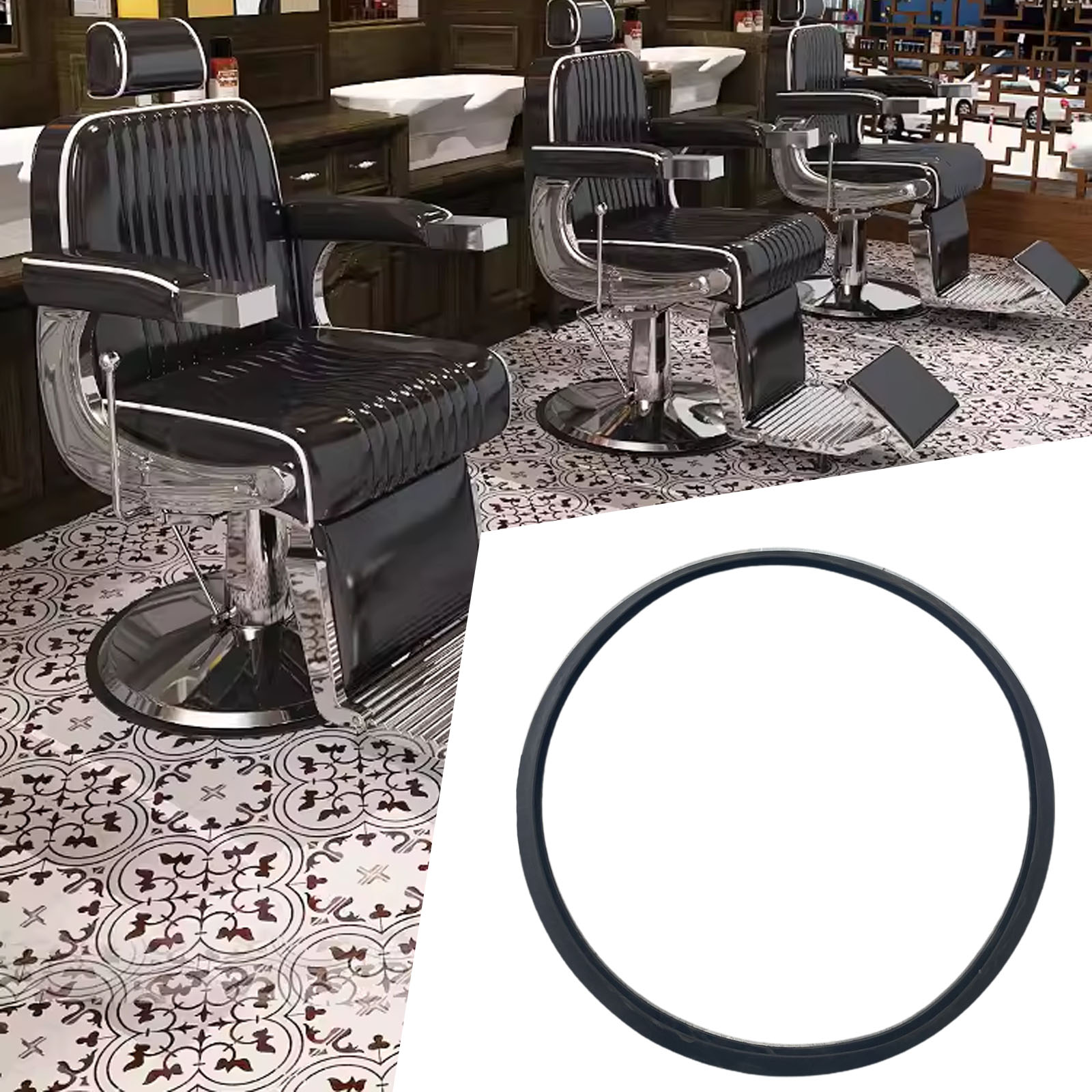 Barber Chair Rubber Base Ring  - Gasket Mount Kit 评论和价格