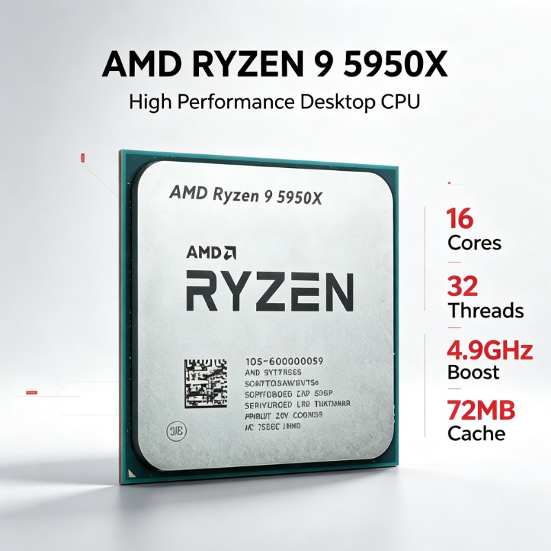 AM4 Processor AMD Ryzen 9 5950 - Amd Cpu Ryzen 9 评论和价格